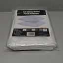 Quilted Pillow Protectors King Pair 20x36 Inches Extra Soft Thick Ultra Plush White Zippered Set of 2 Size Encasement