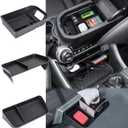 3PCS Center Console Organizer Tray and Armrest Storage Box Compatible with Toyota RAV4 2019-2022 2023 2024 2025 Dash Storage Tray Interior Accessories-Not for New 10.5'' Multimedia Display