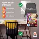 16Pack - Clear Wall & Door Protector from Dog Scratching - Anti Cat Couch Guard Plastic Sheets, Furniture Self-Adhesive Removable Sticky Tape, Transparent Thick Sofa Scratch Deterrent Frame Cover Film