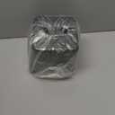 Livelab Square Plastic Tissue Box Holder with Base - Modern Cube Decorative Tissue Cover for Bathroom, Countertop, Living Room, Bedroom, Office - Black