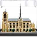 3MM Display Case for Lego 21061 Architecture Notre Dame Cathedral Building Set,Dustproof Clear Display Case Compatible with Lego 21061(Not Include The Model)