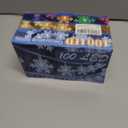 Christmas Snowflake String Lights Outdoor, 100 LED 49FT Icicle Lights Waterproof with 8 Modes Timer Xmas Decorations, Plug in Fairy Lights for Curtain, Eaves, Window, Tree, Garden, Yard- Multicolor