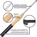 Full Size Carbide Wood Lathe Turning Tools Set with Rubber Grip