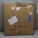 Baby Gate for Stairs 29.53"-53.1" Extra Wide, Pressure Mounted Dog Gate Indoor, Walk Thru Pet Gate for Cat Dog Child,Pet Gates for The House Doorway Black