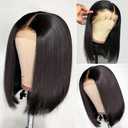 10 Inch Bob Wig Human Hair 13x4 HD Lace Front Wigs Human Hair Pre Plucked Short Bob Wig Lace Frontal Wigs for Black Women Human Hair