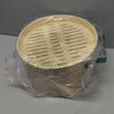 Prime Home Direct Bamboo Steamer Basket 10-Inch | 2-Tier Steamer for Cooking | 50 Liners, Chopsticks, Sauce Dish | Steaming Asian Food, Bao Buns, Chinese, Dim Sum, Dumpling, Rice, Vegetable Steam Pot