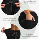 Soothfeel Women's 9" Hiking Cargo Shorts with 5 Pockets Quick Dry Summer Athletic Golf Bermuda Long Shorts for Women Casual (Black, S)