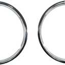 Omix-Ada | 12419.08 | Headlight Bezel Kit, Chrome | OE Reference: 55055046K | Fits 1997-2006 Jeep Wrangler TJ