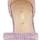 Allegra K Women's Glitter Ankle Strap Purple Stiletto Heels Sandals, 10.5 m US