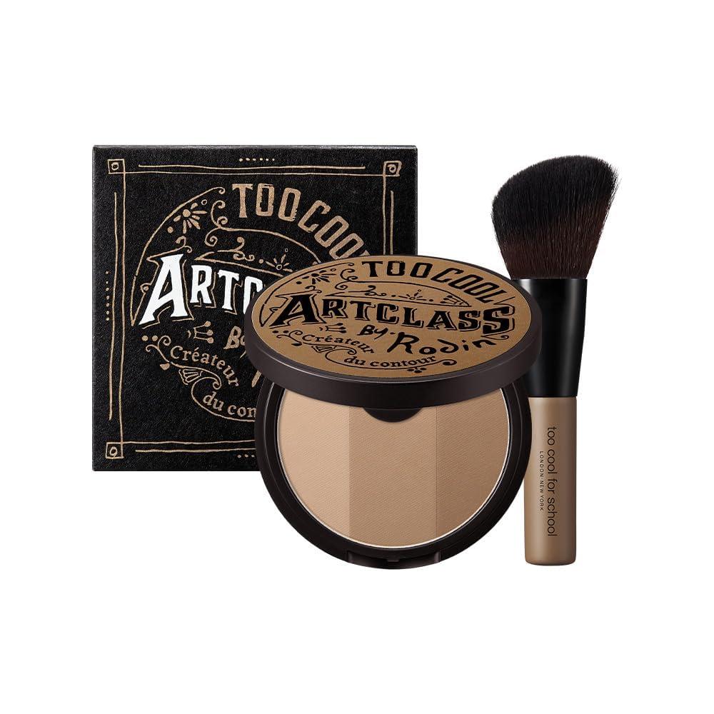 Too Cool for School - Artclass By Rodin Shading Master with Brush | Korean Contour Palette | Slim Face Makeup | Bronzer (#1.5 Neutral)