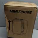 Electactic 6L Mini Skincare Fridge, Mini Fridge with LED Mirror, Compact