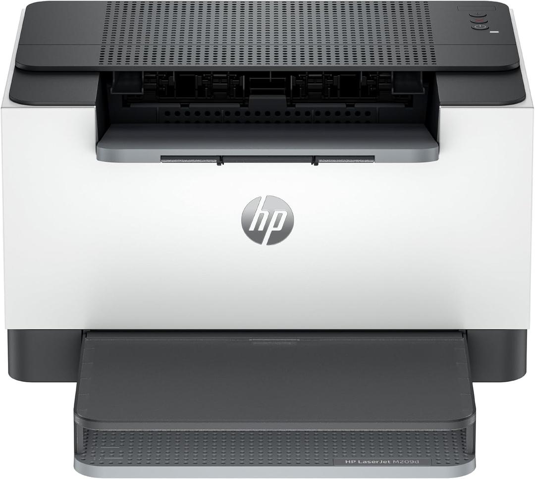 HP LaserJet M209d Laser Printer, Black and White, Automatic Duplex, USB Connection Only (Cable Included), Best for Home Office (8J9L0F)