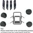 WDG Door Handle Storage Box Container for Ford Bronco 2021 2022 2023 2024 2025 Car Interior Accessories, ABS Front and Rear Door Side Armrest Phone Pocket Organizer Insert Glove Pallet 4PCS