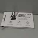 Airplane Foot Hammock, No Collapse Foot Rest for Plane Travel with Extended Adjustment Strap, Portable Desk Foot Hammock with Thickened Foam, Foot Sling Travel Essentials to Relax Your Feet (1 Pc Black)