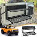 MAIKER Tailgate Table Folding 2-Tier Rear Camping Cargo Storage Shelf for Ford Bronco Accessories 2021 2022 2023 2/4 Doors, Aluminum Alloy (universal)