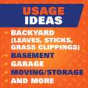 Hefty Strong Lawn & Leaf Trash Bags, 39 Gallon, 38 Count (Black)