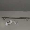 Brushed Nickel Towel Bar, 24 Inch Towel Rack for Bathroom Wall-Mounted, SUS304 Stainless Steel, Total Length 26 Inch
