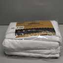 White Fabric Rectangle Table Cloth - 6 Pack, 60"  84" Washable Tablecloth for 5FT Tables, Wrinkle-Resistant & Heat-Proof Table Cover for Weddings, Dinners & Parties