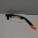 Swimmer's Snorkel for Lap Swimming, Adult Snorkeling Gear Swim Training, Center-Mount Silicone Mouthpiece One-Way Purge Valve in Pool and Open Water (Black)