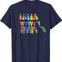 Colorful Kayaks Outdoor Adventure Kayaking Boating T-Shirt (Blue, L)