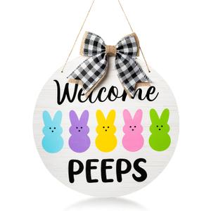 Easter Door Sign (Peeps Bunny)