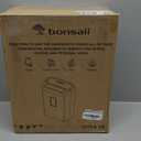 Bonsaii 12-Sheet Cross Cut Paper Shredder, 5.5 Gal Home Office Heavy Duty Shredder for Paper, Credit Card, Mail, Staples, with Transparent Window, High Security Level P-4 (C275-A)