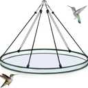 1 Pieces Universal Wild Bird Seed Catcher Hanging Hoop Platform Bird Seed Catcher Tray for Hummingbird Feeders Bee Feeder Outdoor Garden Accessories (30 Inch)