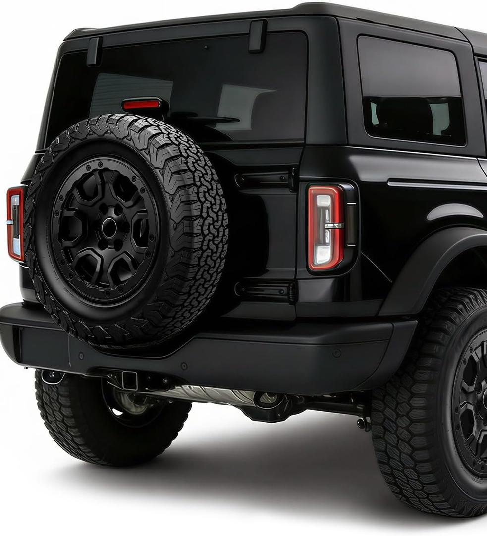 5 Pcs Bead Lock Wheel Trim Rings Kit Fit for 2021-2026 Ford Bronco Sasquatch Package Beauty Rings Black