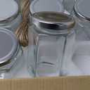 19 Pcs 10 oz Glass Jars with Silver Lids, Mason Jars for Gifts, Crafts, Wedding, Spice, Extra Tags String