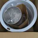 Elite Gourmet 4Qt Electric Ice Cream Maker EIM350 Delicious Homemade Ice Cream, Gelato, Sorbet, Frozen Yogurt, 4Qt Aluminum Freezing Cannister, Durable Plastic Ice Bucket, Powerful 50W, Periwinkle