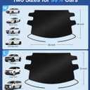 3 x Wigoo 2025 Upgrade All-Season Car Windshield Cover - 600D Heavy-Duty Magnetic Cover for Snow/Sun/Dust/Rain, Fits Sedans & Small to Mid-Size SUVs, Year-Round Car Shield Outdoor Accessories