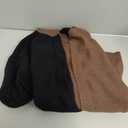 Astylish Women 2025 Fall Outfits Open Front Long Sleeve Hooded Knit Cardigan Sweaters Color Block Outwear Coats (Small, Z Black)