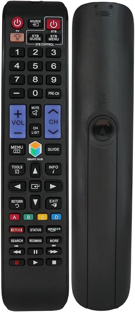 Replacement Remote Control for Samsung UN55H6300AF UN65H6300AF UN60H6300AF UN32H5201AF UN50J520 UN55F900AFXZA 3D Smart 4K UHD LED HDTV TV