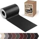 Leather Repair Patch, 3 x 60In Self Adhesive Leather Repair Tape Kit for Furniture, Couch, Sofa, Office, Car Seats, Car Interior,Vinyl Repair Kit (Black-Fine Grain)