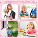 Valentines Day Gifts for Kids Classroom, 24 Pack Valentines Day Cards with Animal Plush Toy, Stuffered Animal Toys for Valentines Gifts Exchange, Kids Valentines Party Favors Supply For Boys Girls