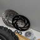 Rim tube tire 80/100-12 3.00-12 12-15MM axle 12"Complete rear wheel For small Dirt Pit Bike Trail Wheel Rim Tire Fits 125-160cc Pit Dirt Bike TTR SSR BBR Includes Brake Rotor and Sprocket