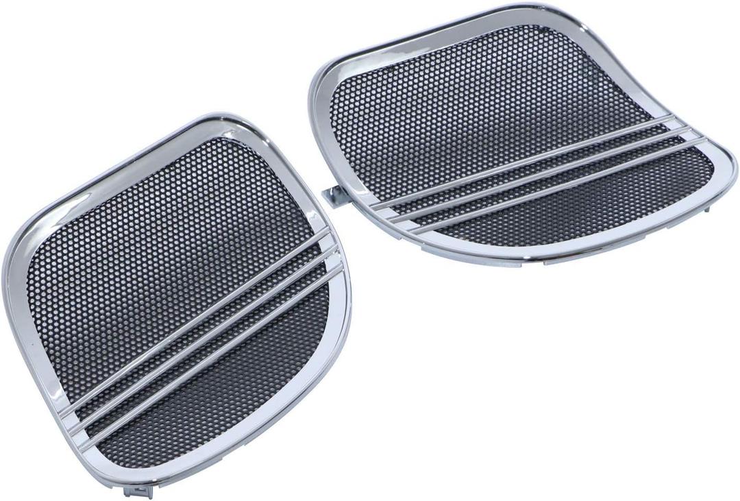 Chrome Tri-Line Speaker Grills Cover Trim for Harley Road Glide 2015-2023