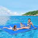 WARMOUNTS Lily Pad Floating Mat, 7/8/9/13/15.5 FT Floating Mat, 3-Layer Tear-Resistant XPE Foam Floating Water Mat with 16.4' Elastic Bungee Tethers for Lake, Pool, River, Ocean, Boat, Beach