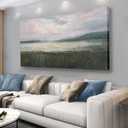 Yuaxker Large Abstract Wall Art Natural Landscape Canvas Painting White and Gold Artwork Minimalist Aesthetic Wall Decor for Living Room Bedroom Dining Room Office Home Decor 30x60inch