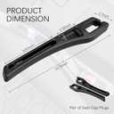 2PCS Car Seat Gap Filler Organizer,2 in 1 Car Gap Filler (Black)