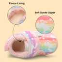 Centipede Demon Toddler Slippers Boys Girls Fuzzy House Slippers Kids Baby House Shoes Indoor Outdoor Winter Shoes Adjustable Warm Sneakers (6.5-7 Toddler, Tu Colorunic)