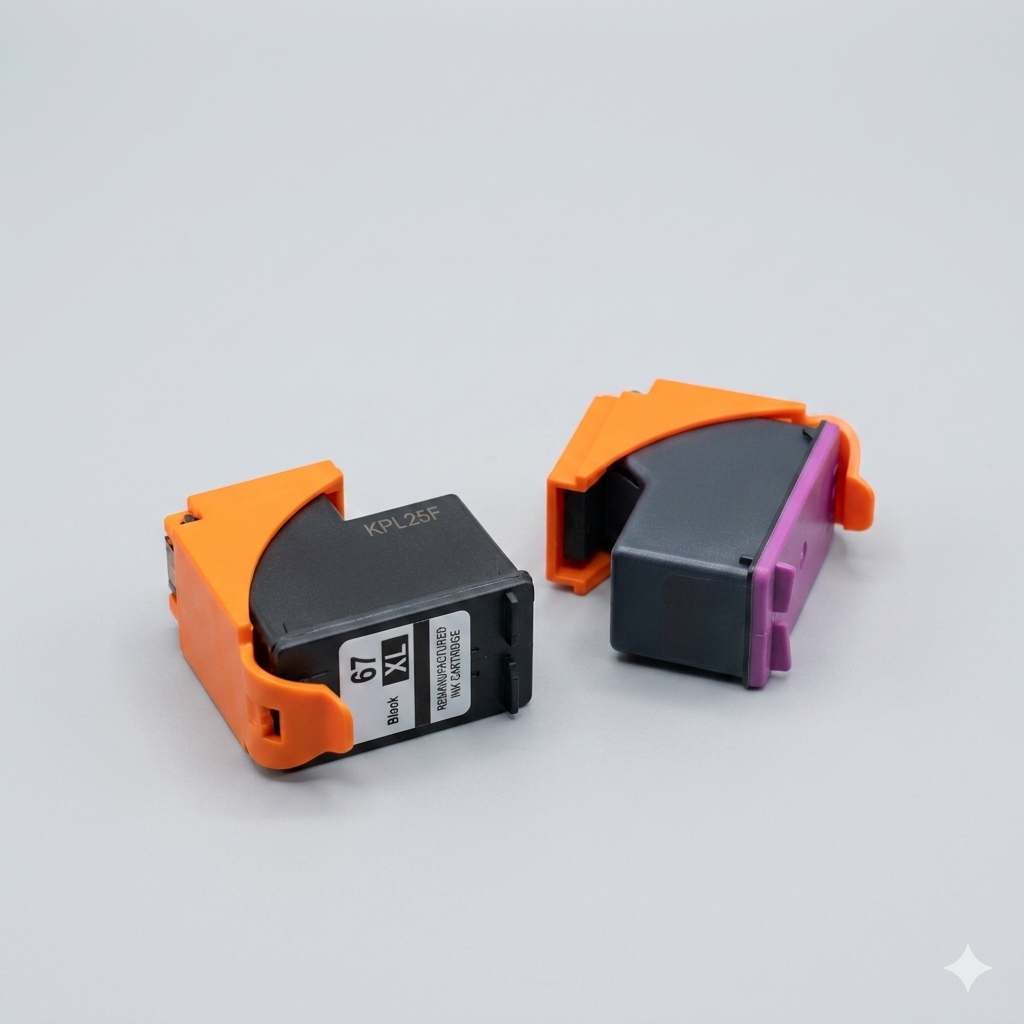 SAILNER 67XL Ink Cartridges Black/Color Combo Pack Replacement for HP Ink 67 HP67XL (2Pack High Yield) Compatible with HP DeskJet 2755e 2855e 2700e 4155e 2734e 2827e 4100e Envy 6055 6455e Printer