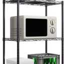 3 Tier Shelves Storage, Wire Shelf Unit, Standing Adjustable Metal Shelves Organizer, Storage Racks for Restaurant Garage Pantry Kitchen Garage(Small15.7 '' x 11.8" x 31.5 ")