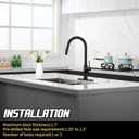 Achelous Black Kitchen Faucet with Pull Down Magnetic Docking Sprayer,Stainless Steel Pull Out RV Kitchen Sink Faucets,Single Handle Deck Mount,Grifos De Cocina (Black)