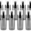 9Pack Small Spray Bottle, 2.7oz Black Plastic Fine Mist Mini Spray Bottles, Empty Refillable Travel Bottles for Hair, Cleaning, Salons, Planting, Skin Care