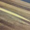 Acacia Wood Cutting Board 14 x 10 Inch Oval, 0.6" Thin Edge Grain, Handle & Hanging Hole, for Fruit, Cheese, Bread, Kitchen Prep, Non-Toxic BPA/Plastic Free, Solid Hardwood by New M Way