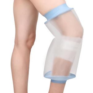 Knee Cast Cover for Shower Waterproof Knee Cover for Shower after Surgery Reusable Knee Shower Protector after Surgery for Knee Replacement Surgery, Wound, Burns, Bandage