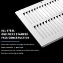 16x10 Return Air Grille(Duct Opening Size),Air Return Vent Cover,Flat Vent Cover,Rejillas De Aire Acondicionado Para Casa,Return Air Grilles,Outer Dimensions:17.75"Wx11.75"H(16"W x 10"H, Duct Opening)