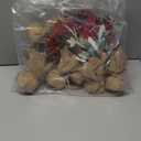 winemana 6 Pcs Mini Christmas Tree Table Decorations, 9" Small Artificial Trees with Red Berries Pine Cone Tabletop Centerpiece for Home Office Room Holiday Decorations