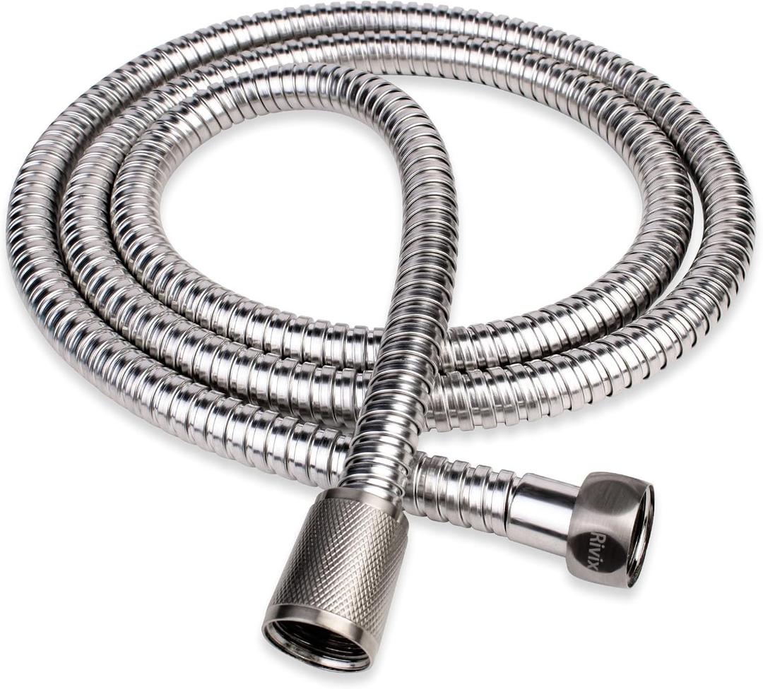 Shower Hose, 70 Inch Extra-Long Stainless Steel Handheld Shower Head Hose with Stainless Steel Insert and Nut,Brushed Nickel Finish